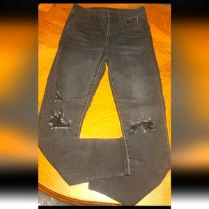 AE super hi rise jeggings short